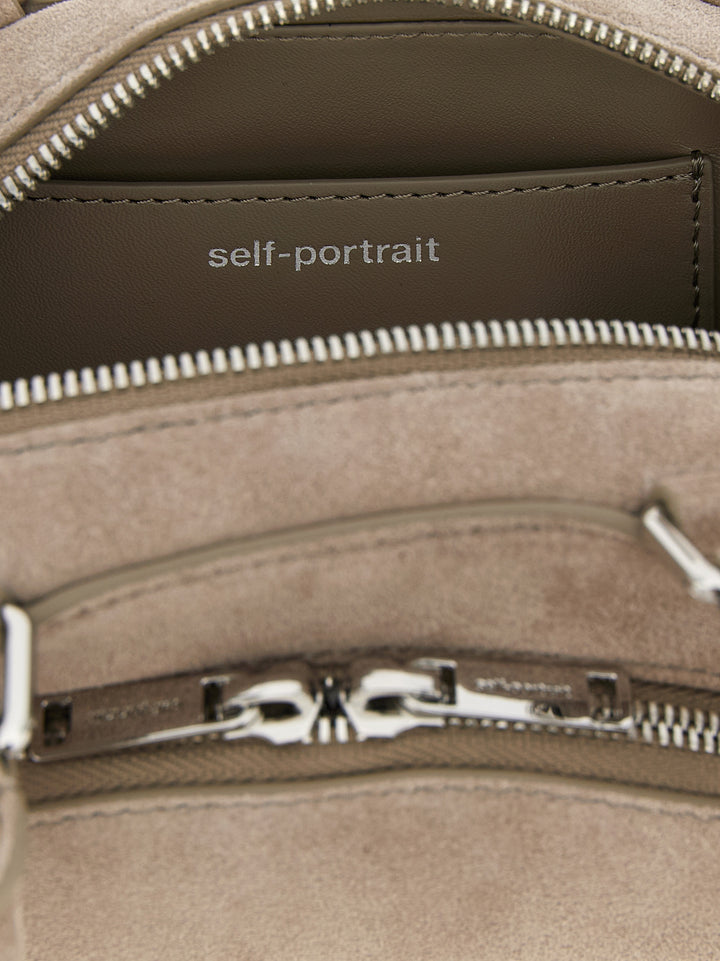 Self Portrait Suede Mini With Charm Borse a Spalla e Tracolla - Grigio | fd454882026f99aa595e8bffd25341773d46f5f6