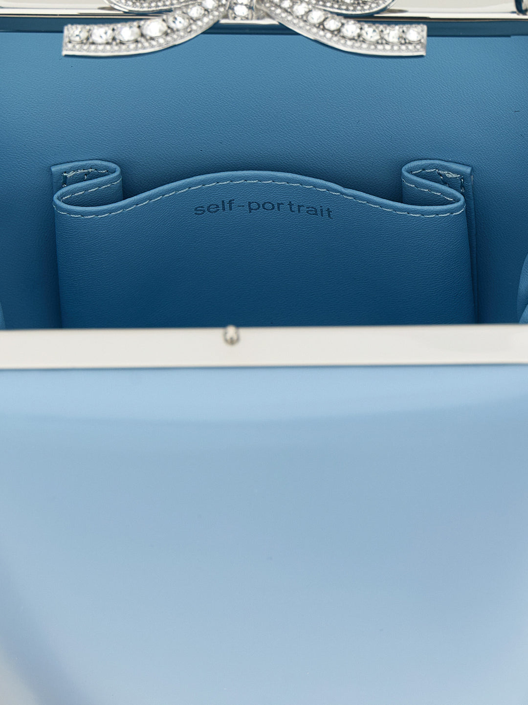 Self Portrait Blue Leather Bag Borse a Mano - Celeste | ec532c2bd8fc072e24154507e5cf184de6bdce93