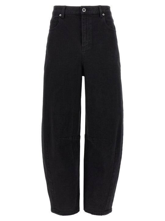 Black Barrel Leg Jeans Nero