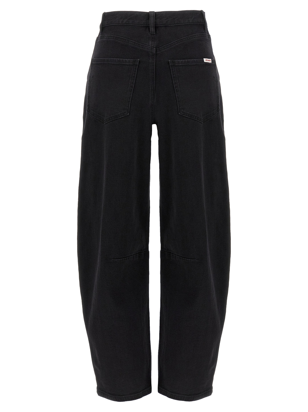 Self Portrait Black Barrel Leg Jeans - Nero | edfcc0ccfbb98821d98d2752a59187fa16761c9f
