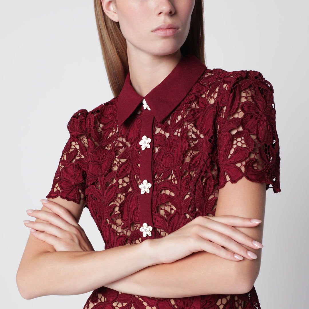Self Portrait Apparel & Accessories - Burgundy | bdfabefcd7b25563635ca8b691cd362296069d5a