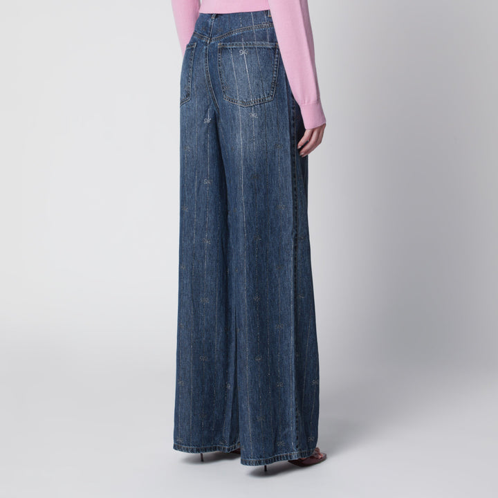 Self Portrait Pantaloni - Blu | cb426a78863685aab9f112d22a8486d781315e92