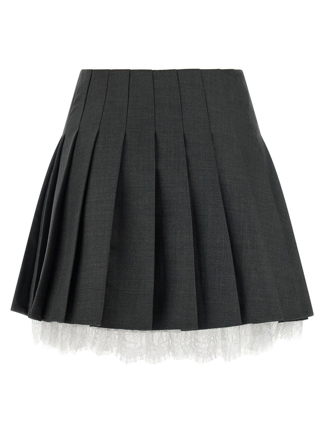 Self Portrait Pleated Skirt Gonne - Grigio | 629ca775bdda19144223fbd627041cd59c6f3b48