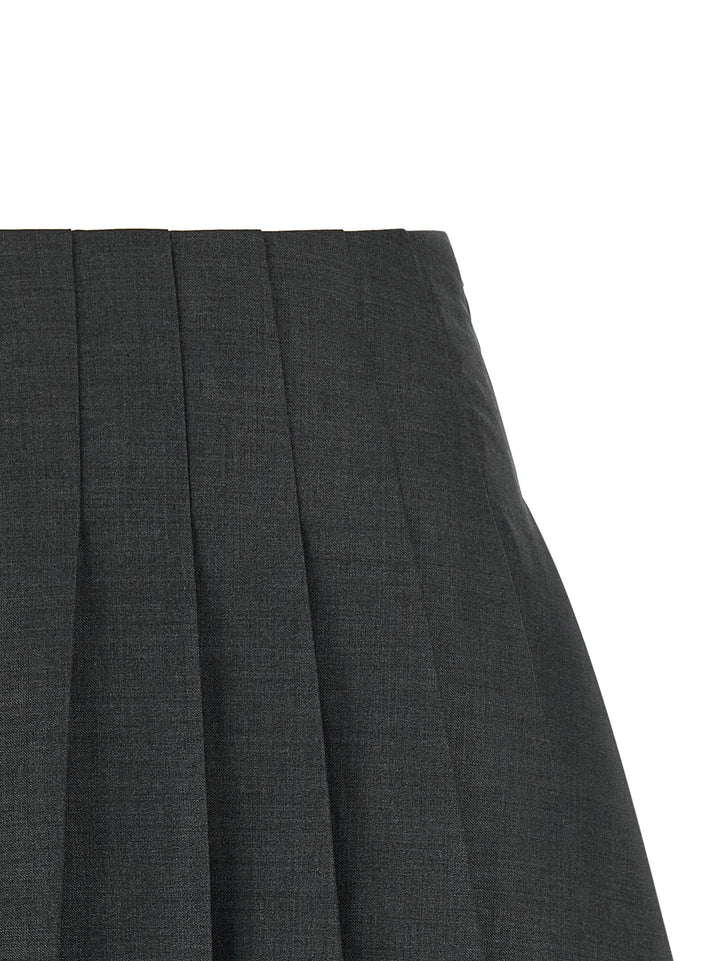 Self Portrait Pleated Skirt Gonne - Grigio | 7810dac6811dc1039a0e98daa2e90d6176ea3002
