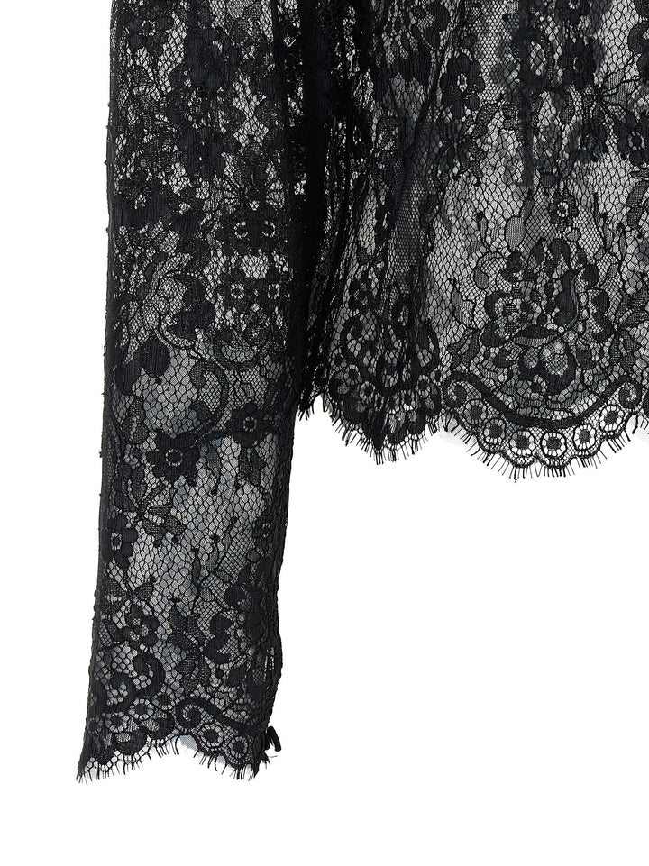Self Portrait Black Lace Camicie - Nero | faf43dfbcb0fd6494f102eca52bbcef36353a65e