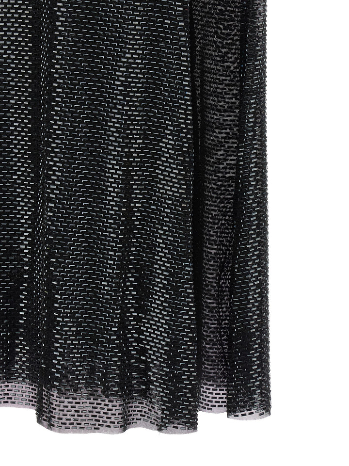 Self Portrait Black Rhinestone Draped Maxi Abiti - Nero | 29da36341a74e052ae9a4a844a6d2ffca8a7bf28