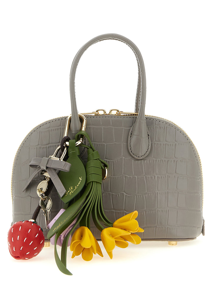 Self Portrait Croc Leather Mini Toast Borse a Mano - Grigio | 42a0bae3568c70fc0edd7ca717331bb5ed3abae3
