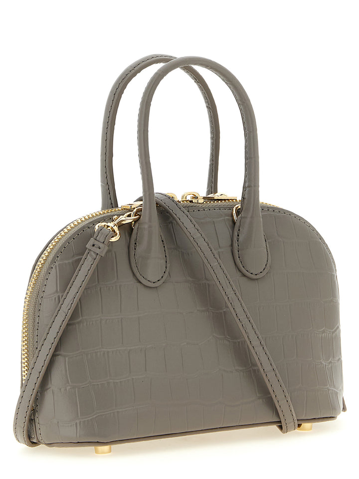 Self Portrait Croc Leather Mini Toast Borse a Mano - Grigio | d5adc9acd92ce097e70198393775cd267d4fa189