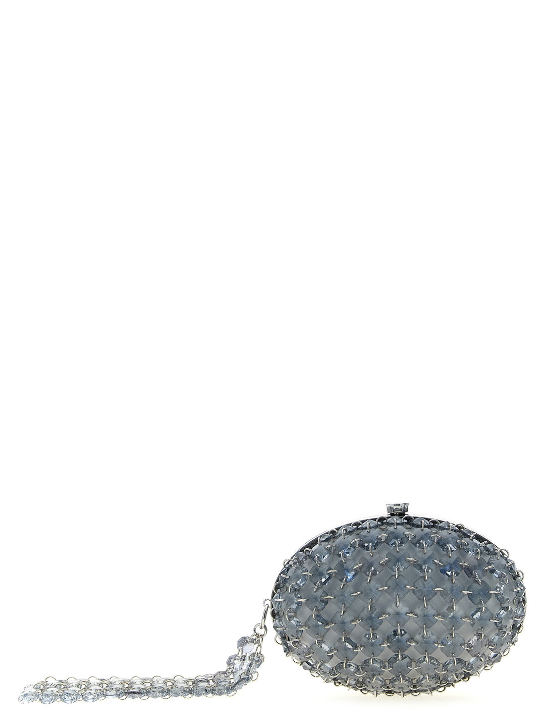 Self Portrait Crystal Chain Clutch - Grigio | 4fc8d6dd10c6d7a66ca0808a6ab804a38db06385