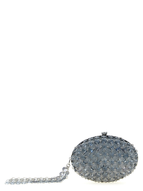 Crystal Chain Clutch Grigio