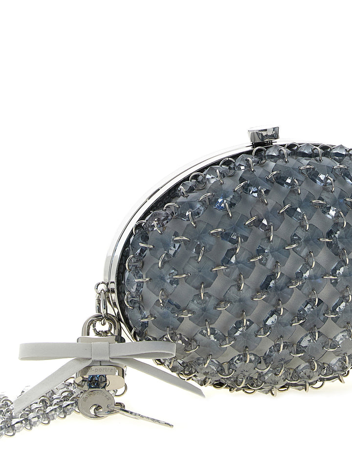 Self Portrait Crystal Chain Clutch - Grigio | f279ec7e0859c27668c5f7e16ff3c5bc4533f57c