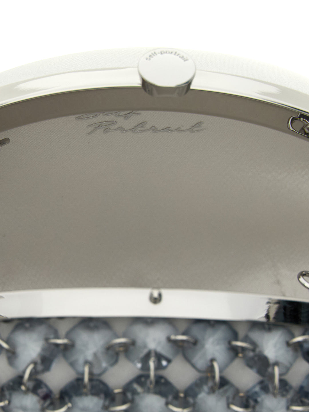Self Portrait Crystal Chain Clutch - Grigio | d0ebce37d8e5f6bb1ce187357962cc7666babe4d