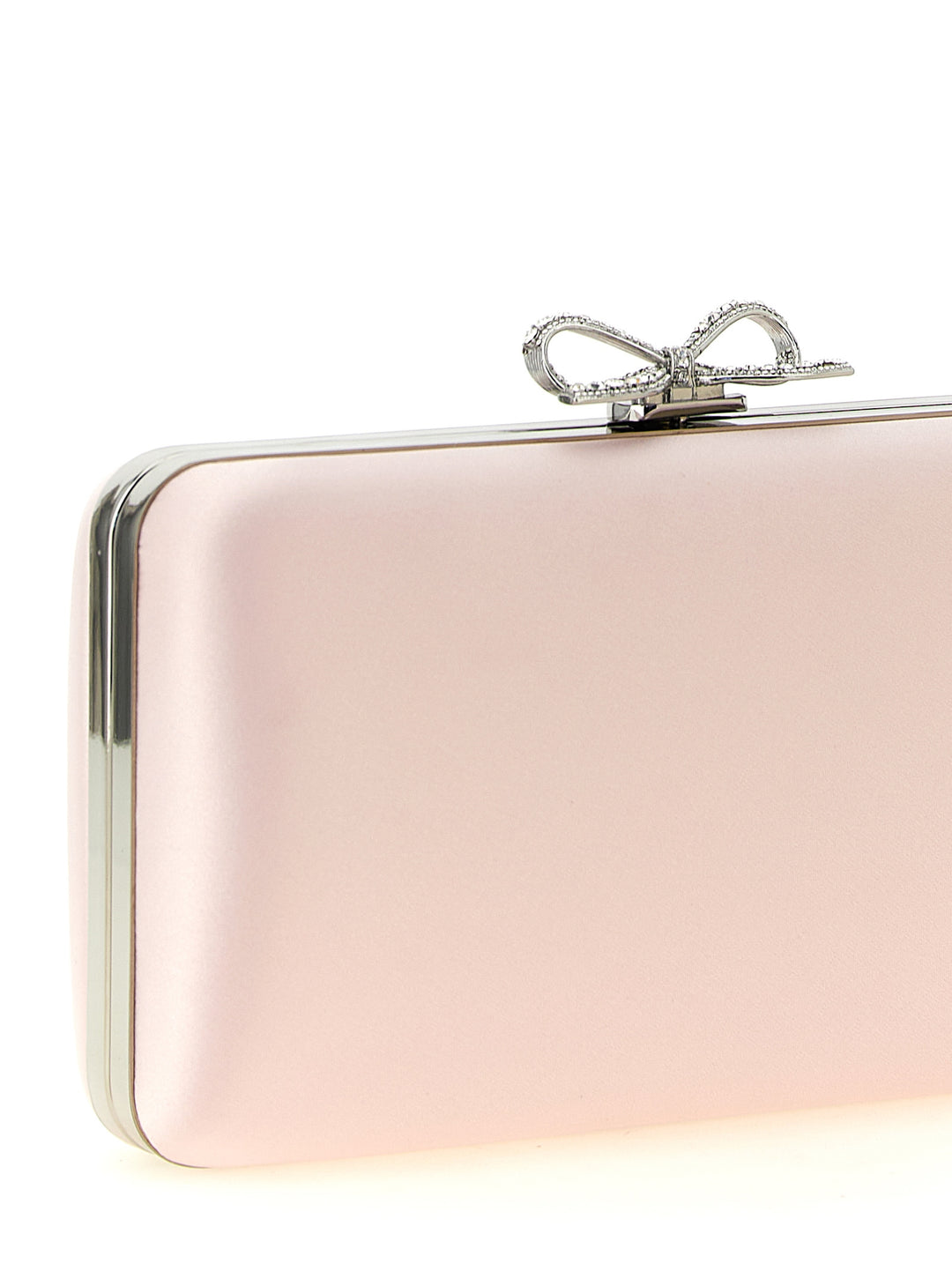 Self Portrait Satin Clutch - Rosa | fee5780fb297f1a237334e121a323ea1e0bf0a0a