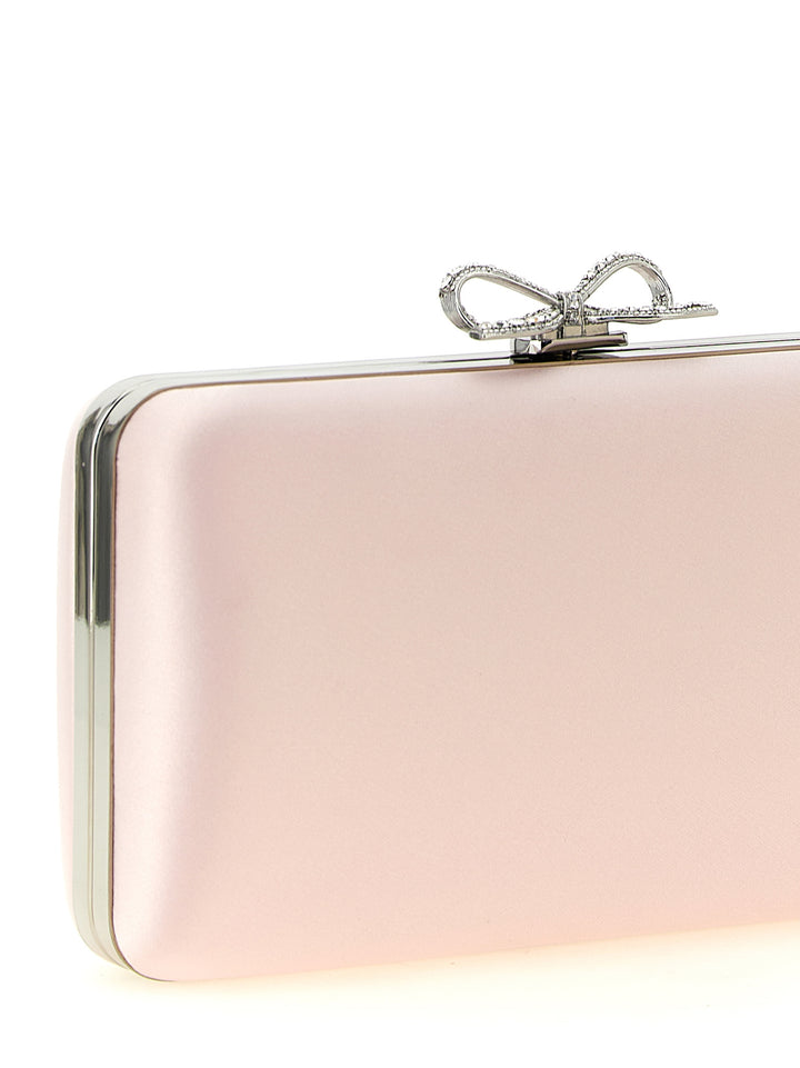 Self Portrait Satin Clutch - Rosa | fee5780fb297f1a237334e121a323ea1e0bf0a0a