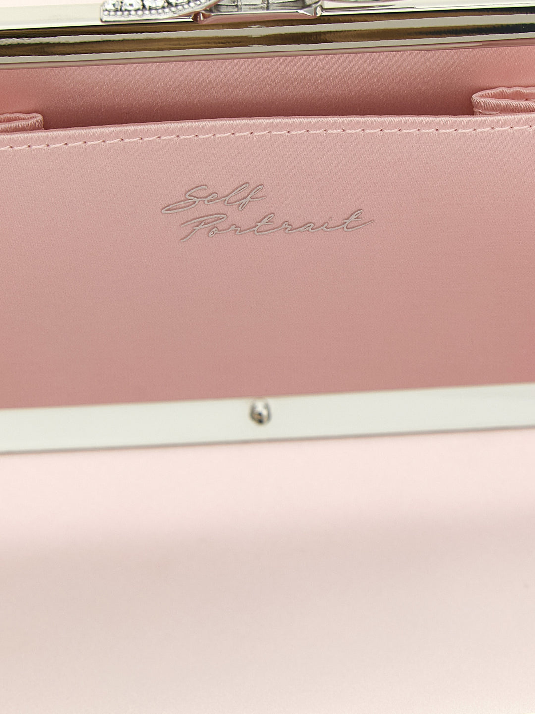 Self Portrait Satin Clutch - Rosa | 19b8daf03a67996b9285f1db8d5ddae3af3b1a3c