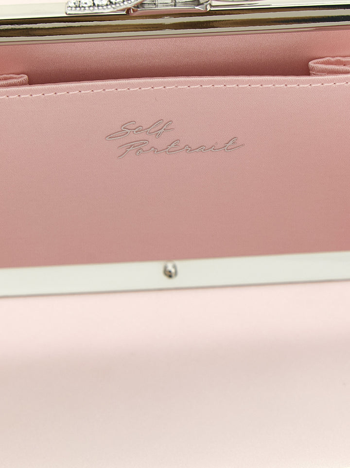 Self Portrait Satin Clutch - Rosa | 19b8daf03a67996b9285f1db8d5ddae3af3b1a3c
