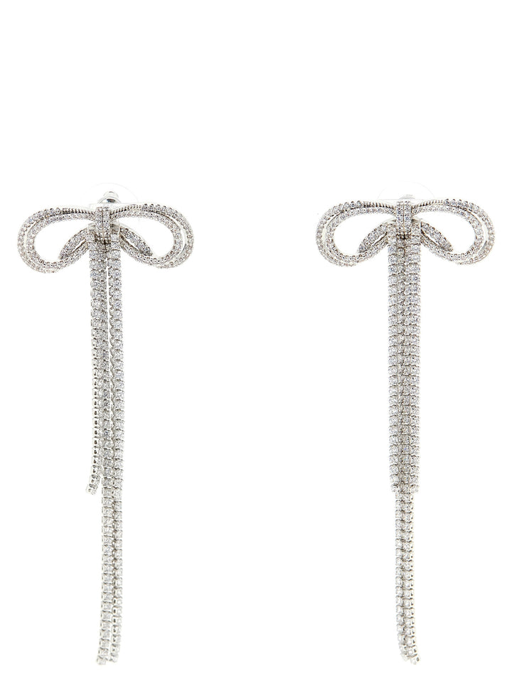 Self Portrait Double Crystal Bow Gioielli - Silver | e3acf7142660bcb708ddf7ca5c148d782aec9bde