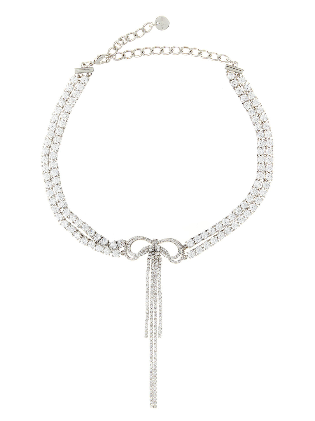 Self Portrait Double Crystal Bow Gioielli - Silver | 15432f3d3bdf65d447e995b4307d84e0785a90c6