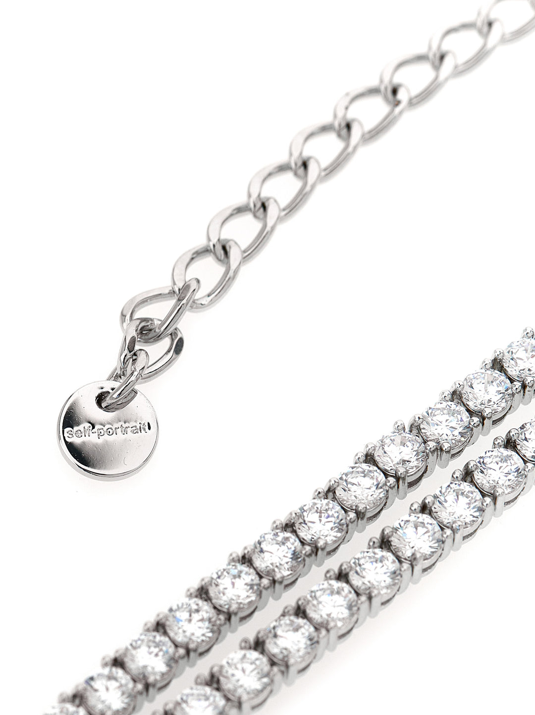 Self Portrait Double Crystal Bow Gioielli - Silver | d7d7b6c17b6b1ce6e734711a48105051c8a51fda