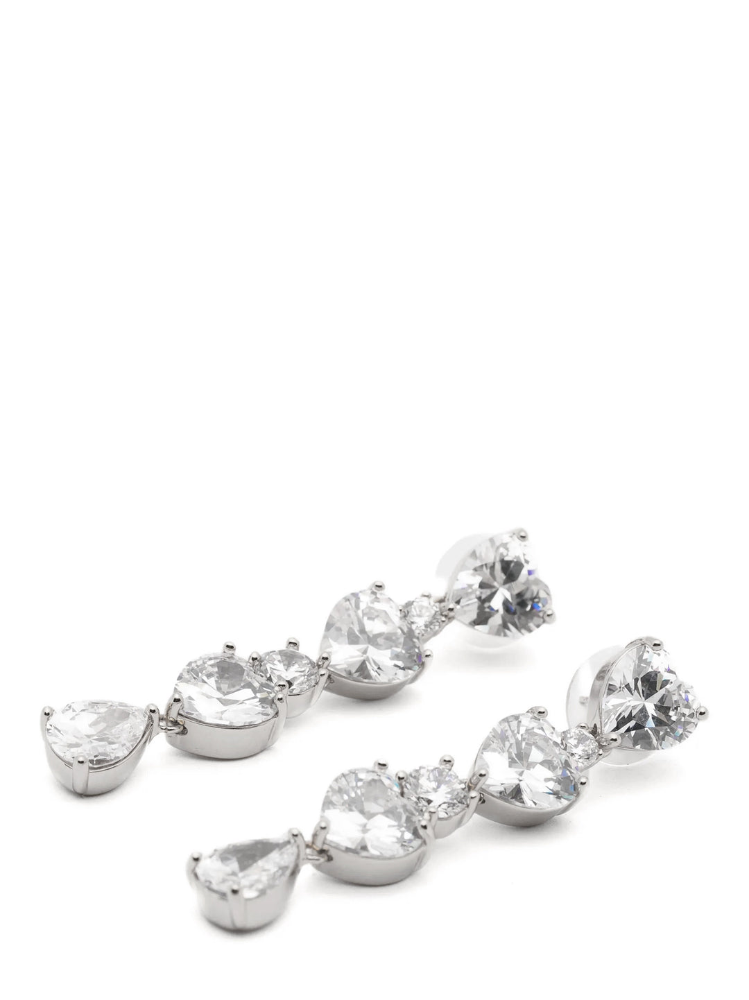 Self Portrait Crystal Heart Tiered Gioielli - Silver | b225658a9abd83522388b048d9d5bbfe907425ce