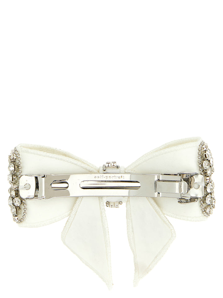 Self Portrait Crystal Embellished Bow Accessori per Capelli - Bianco | a9a289cc9a44c58342a5f1ed0a22f5e52c99efa3