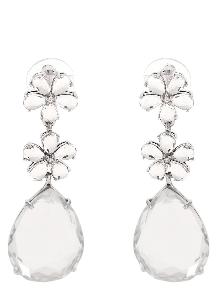 Self Portrait Crystal Flower Tiered Gioielli - Silver | 55195bdf04c59b87b61ea5be35996404cdd56928