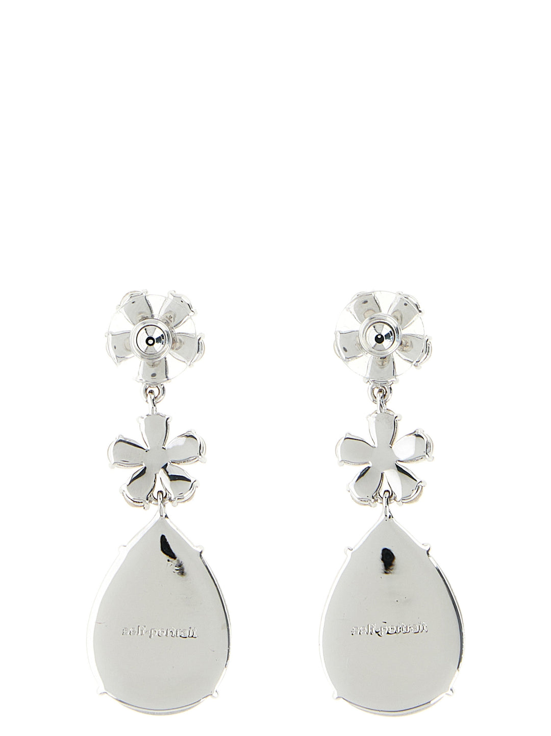 Self Portrait Crystal Flower Tiered Gioielli - Silver | 86b3ad0e84d62bcc0326313843c58beaef99bca7