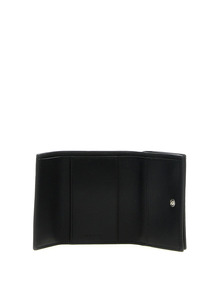 Tri-Fold Wallet Portafogli Nero