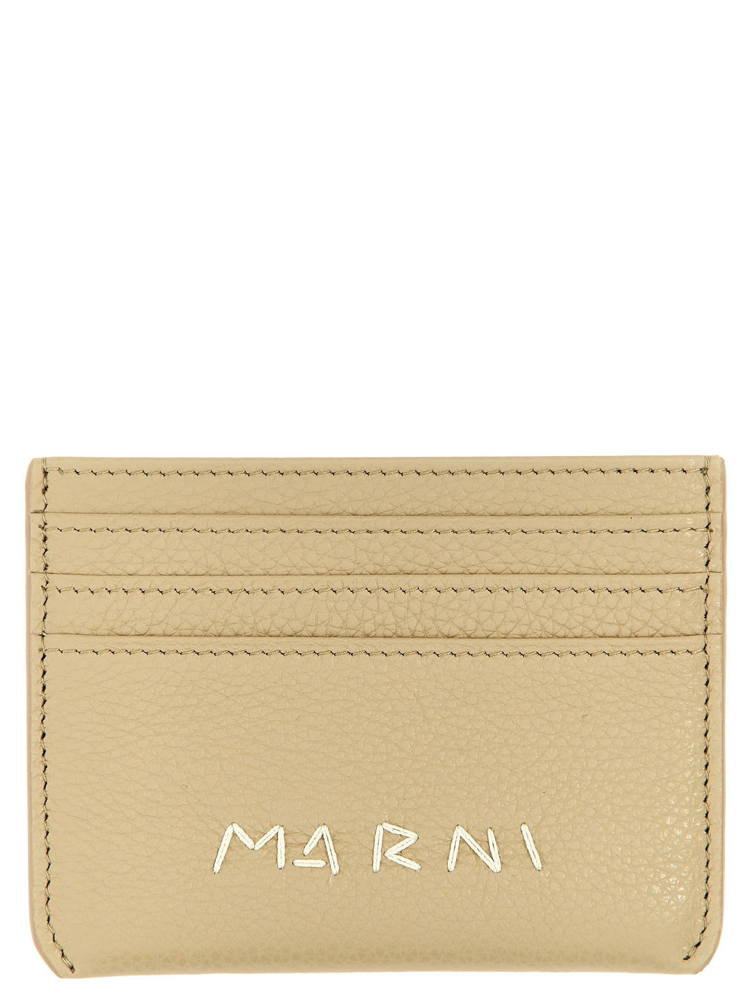 Marni Logo Card Holder Portafogli - Beige | 37b9284cc517d3e3360dcf8bf887123e559cc486