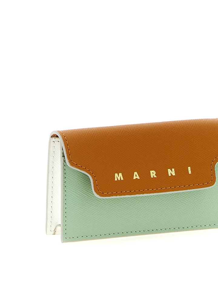 Marni Logo Business Card Holder Portafogli - Multicolor | 55245f0508e5c8110236da99376de9ff19fec43f