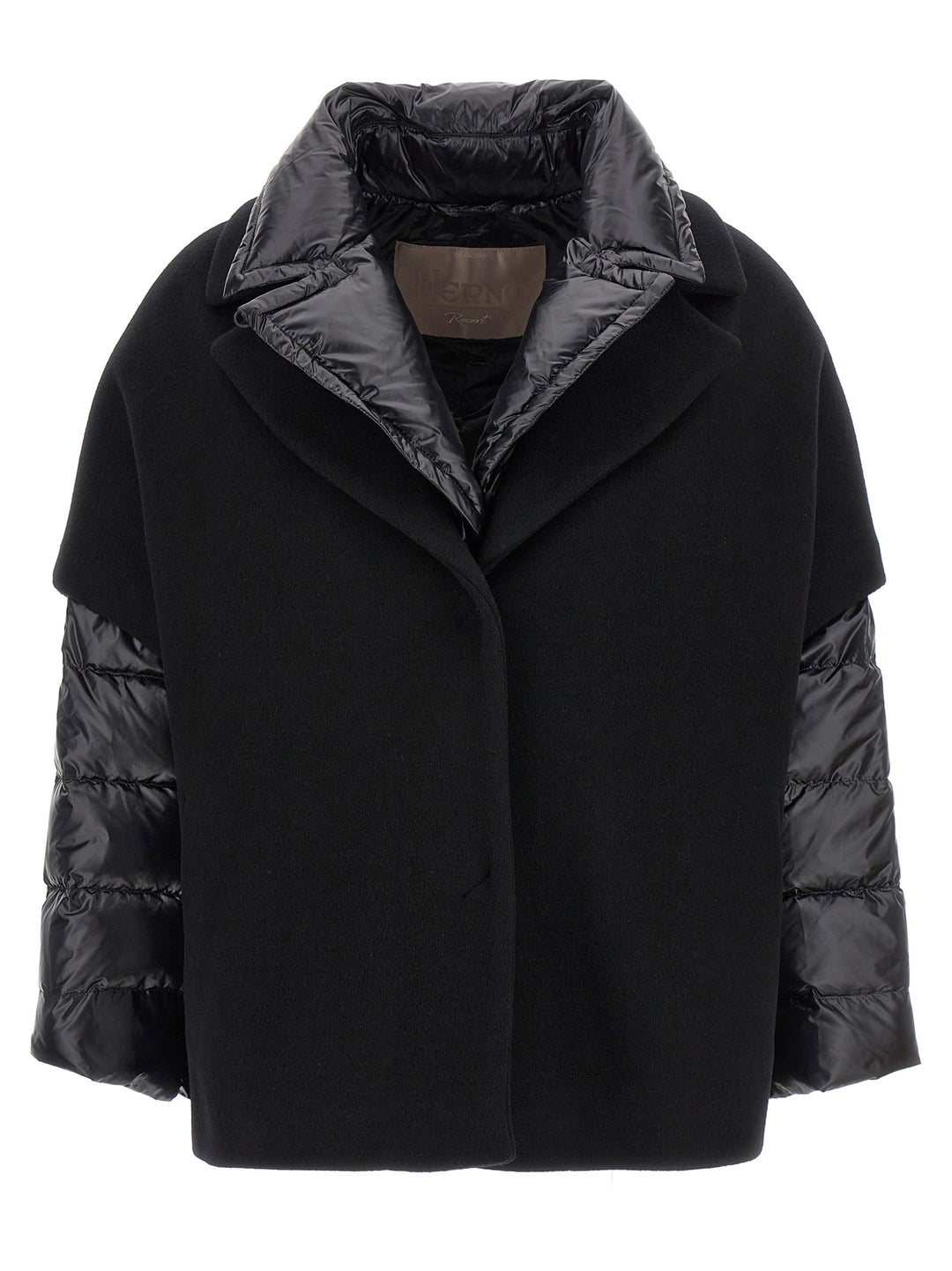 Herno Hood Insert Down Jacket Puffer Jackets - Nero | 7fae1282c345f24a504fc9912fca7172a7ebba2d