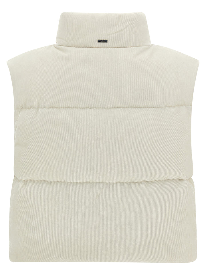 Herno Resort - Bright Corduroy Gilet - Bianco | fcaae53ad69cdd1d766be10c9e20b1ac6884aa6f