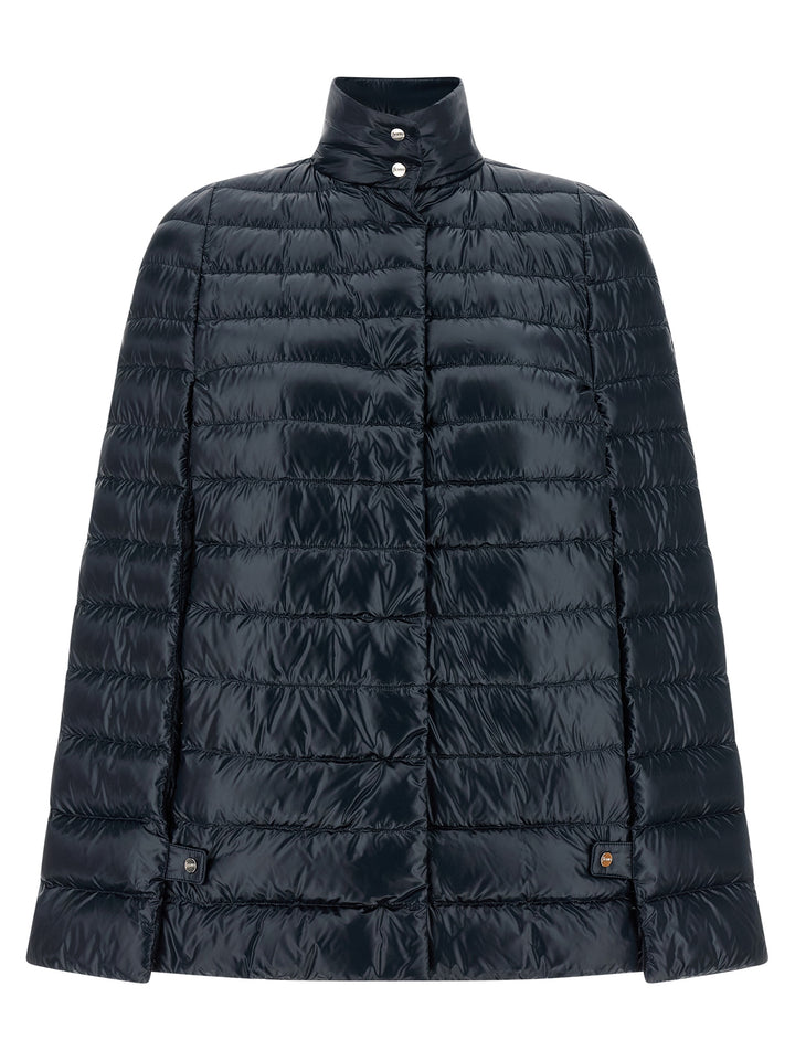 Herno Cape Down Jacket Puffer Jackets - Blu | 145cda8405cd78c28187e4e1420fe17e4cbb3432