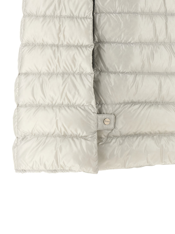 Herno Cape Down Jacket Puffer Jackets - Grigio | d89b1b37ead6c21647539eacf81ce425e07550ec