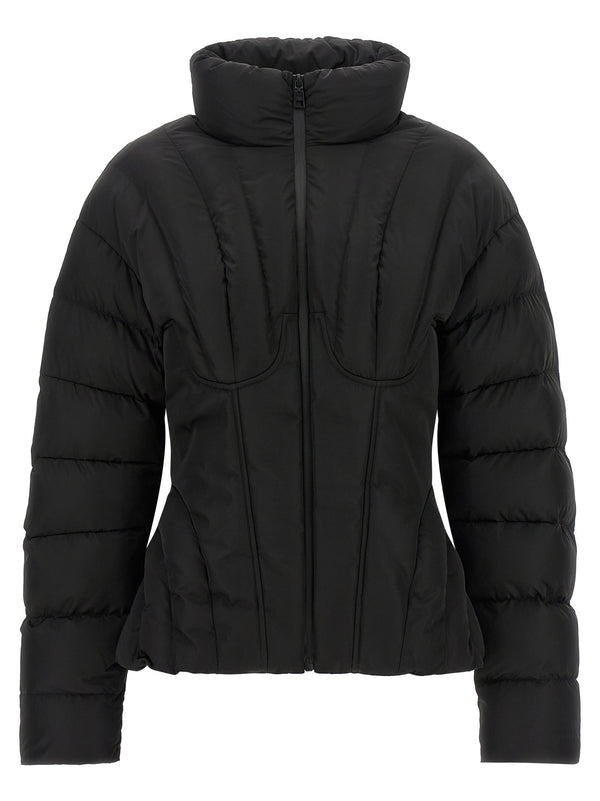 Bustier Quilted Down Jacket Black