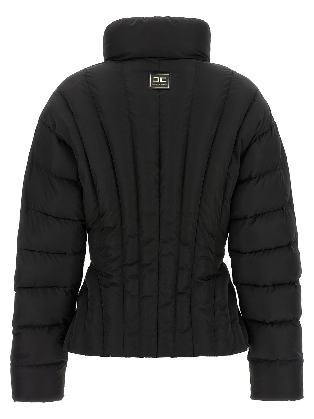 Elisabetta Franchi Bustier Quilted Down Jacket Puffer Jackets - Nero | 9218acdd2316c754862818100e839973592b8ad2