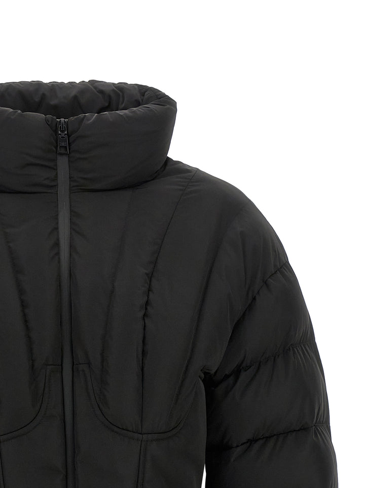 Elisabetta Franchi Bustier Quilted Down Jacket Puffer Jackets - Nero | 070b140c4b3b56fc8793529b94d33afcf9e027dd
