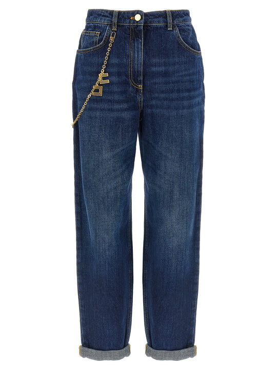 Jewel Chain Jeans Blu