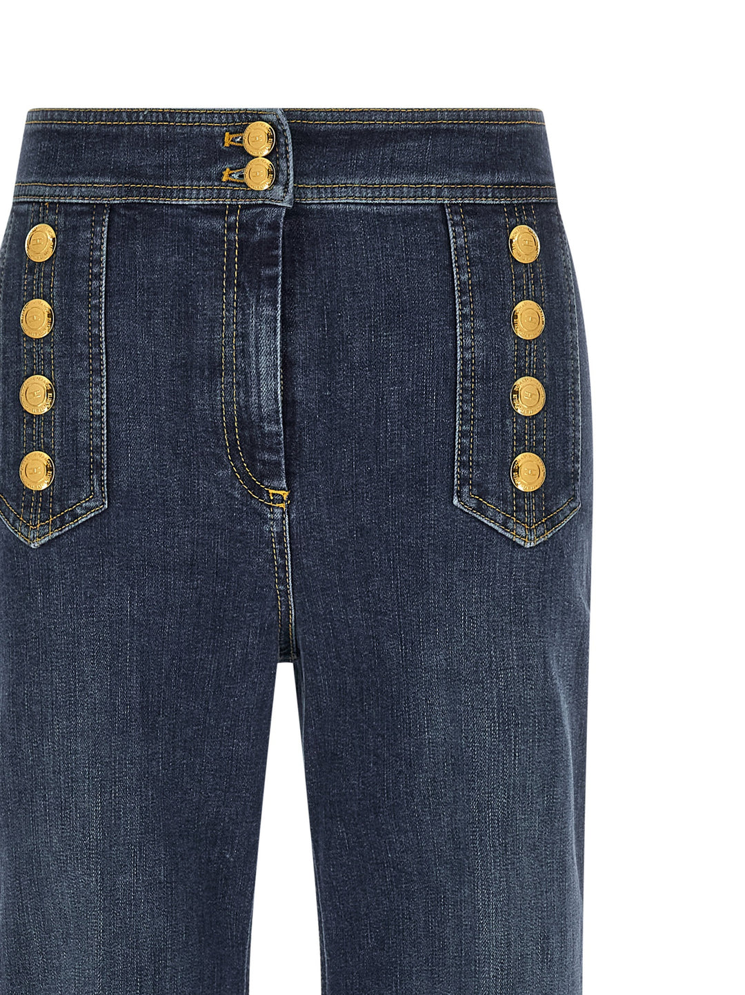 Elisabetta Franchi Palazzo Jeans - Blu | 02b36304229153d8c63a6eea28f34d639e90db58