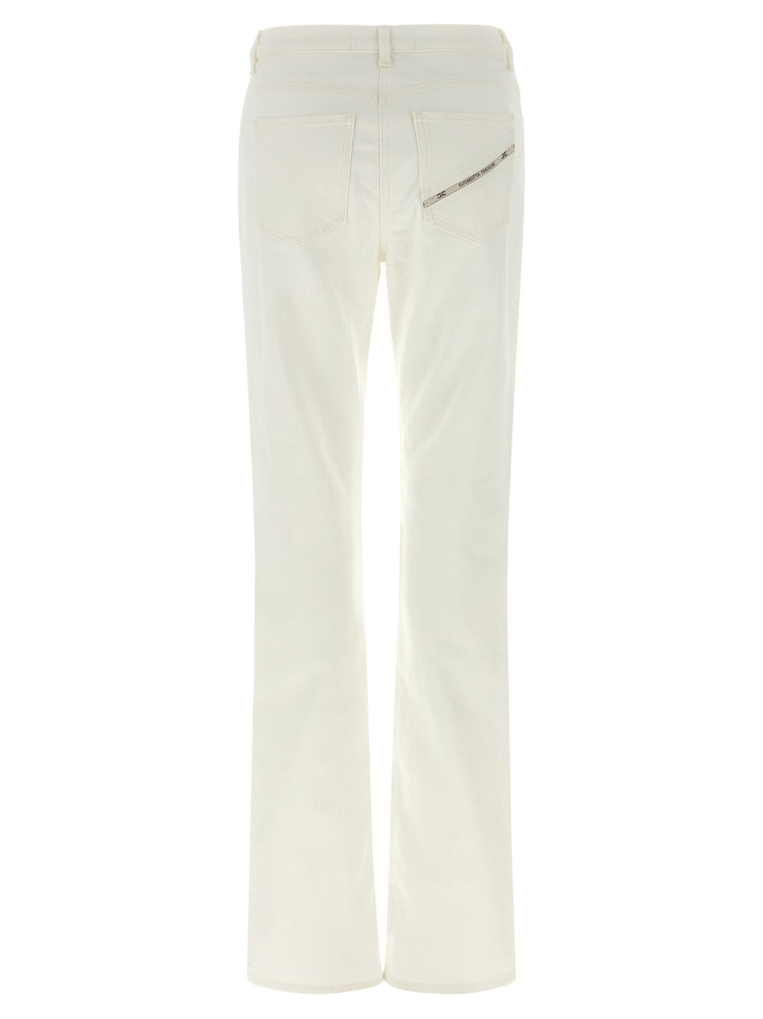 Elisabetta Franchi Jewel Padlock Jeans - Bianco | 6ebce92f99d4cb434b3a0b3bf6894452d8b240b2