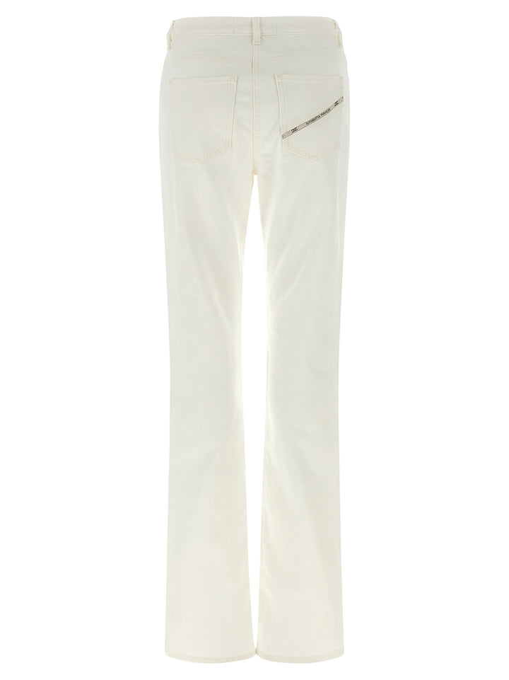 Elisabetta Franchi Jewel Padlock Jeans - Bianco | 6ebce92f99d4cb434b3a0b3bf6894452d8b240b2