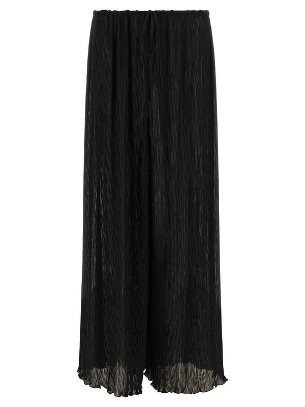 Pleated Pants Beachwear Nero