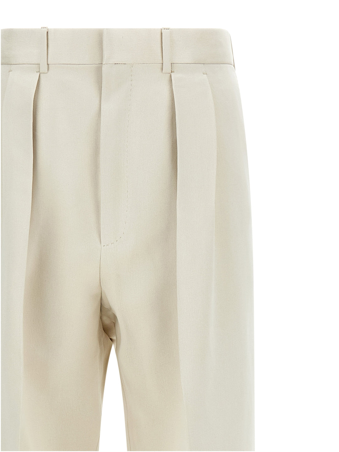 Tom Ford Double Pinch Pantaloni - Beige | c9883cab5d89a4477f3672e8973303faf7bb0618