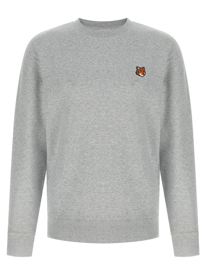 Maison Kitsune Fox Head Felpe - Grigio | 95212fe39cb9552db4d96b9c6e5af11c264a15ca