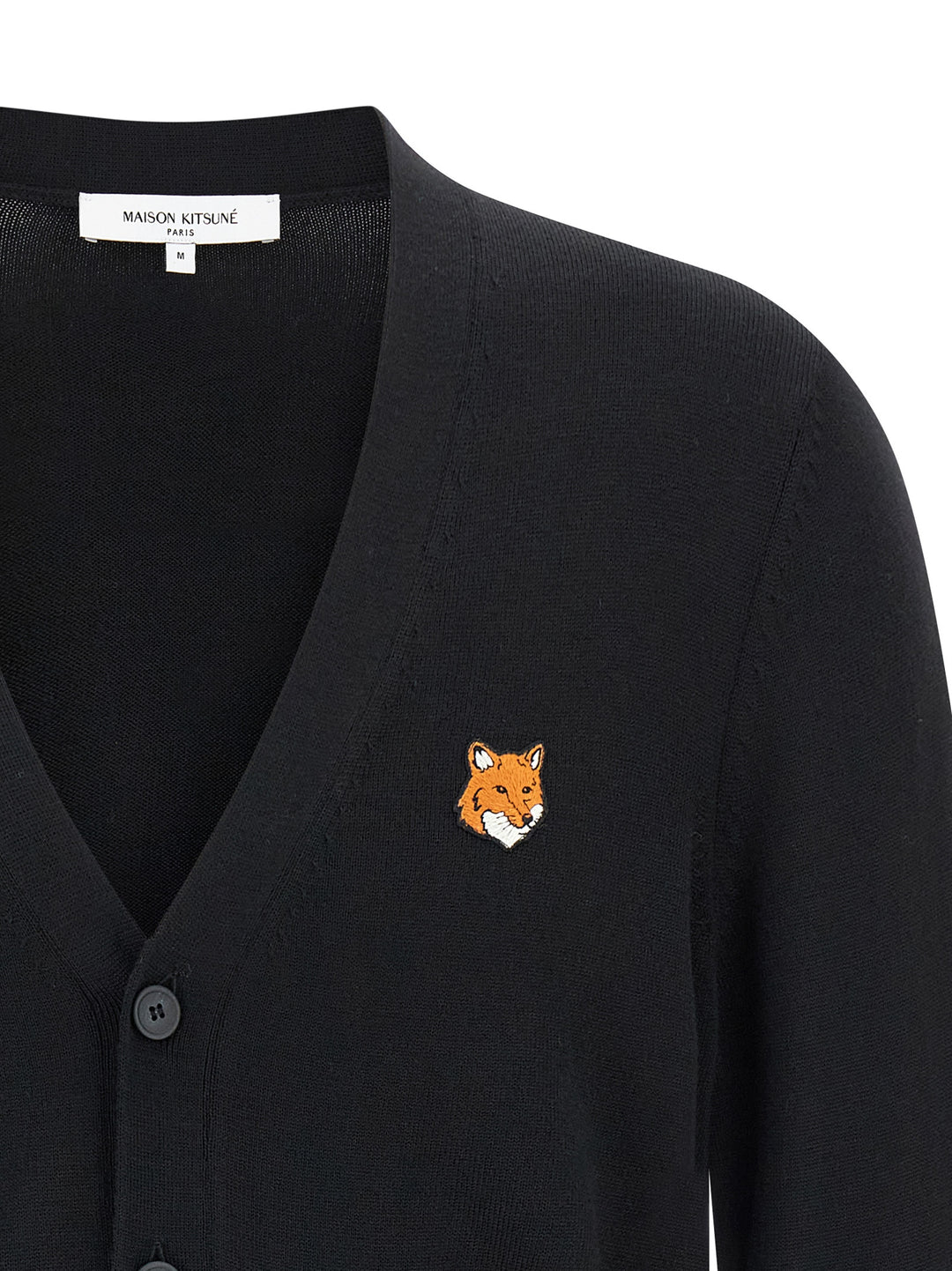 Maison Kitsune Fox Head Maglioni - Nero | a4a75f43d3ad80105f7dcc861a0834b10955ac4b