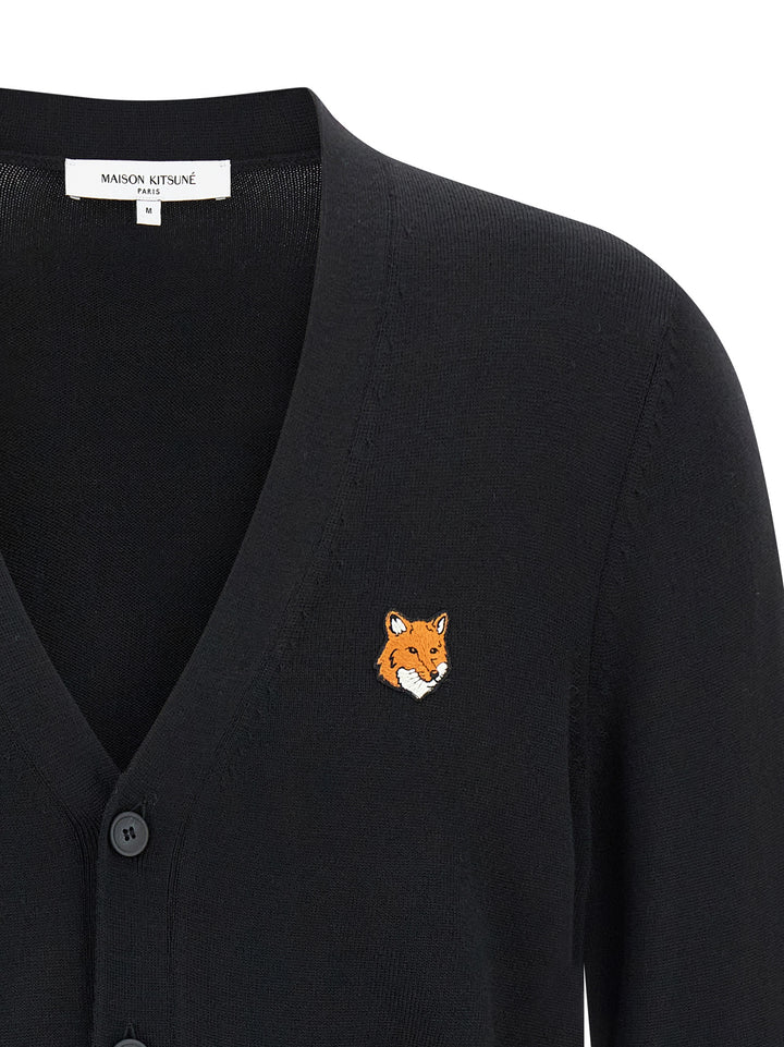 Maison Kitsune Fox Head Maglioni - Nero | a4a75f43d3ad80105f7dcc861a0834b10955ac4b
