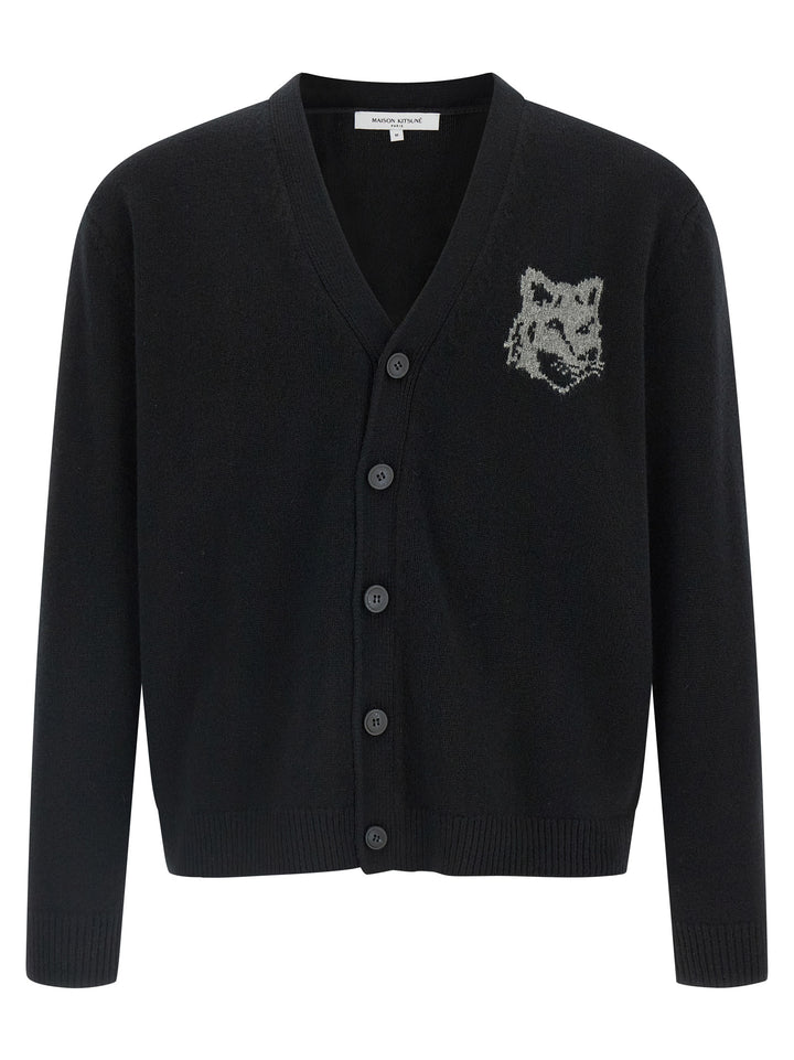 Maison Kitsune Fox Head Maglioni - Nero | 9378d03356144d9bba7ec3c15954f0d7f806b0a7
