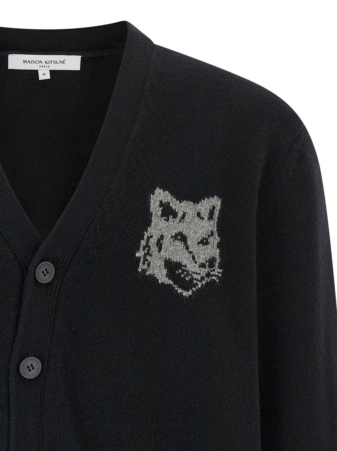 Maison Kitsune Fox Head Maglioni - Nero | b4ab2c832b2153d5bd3693d8463e2d18e10f2d31