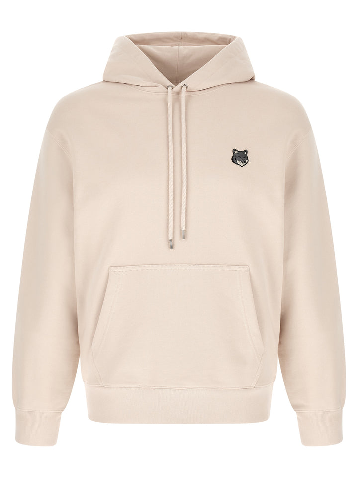 Maison Kitsune Fox Head Felpe - Beige | 996725f66d50ba8cc7f522d660c901a319c5f6df