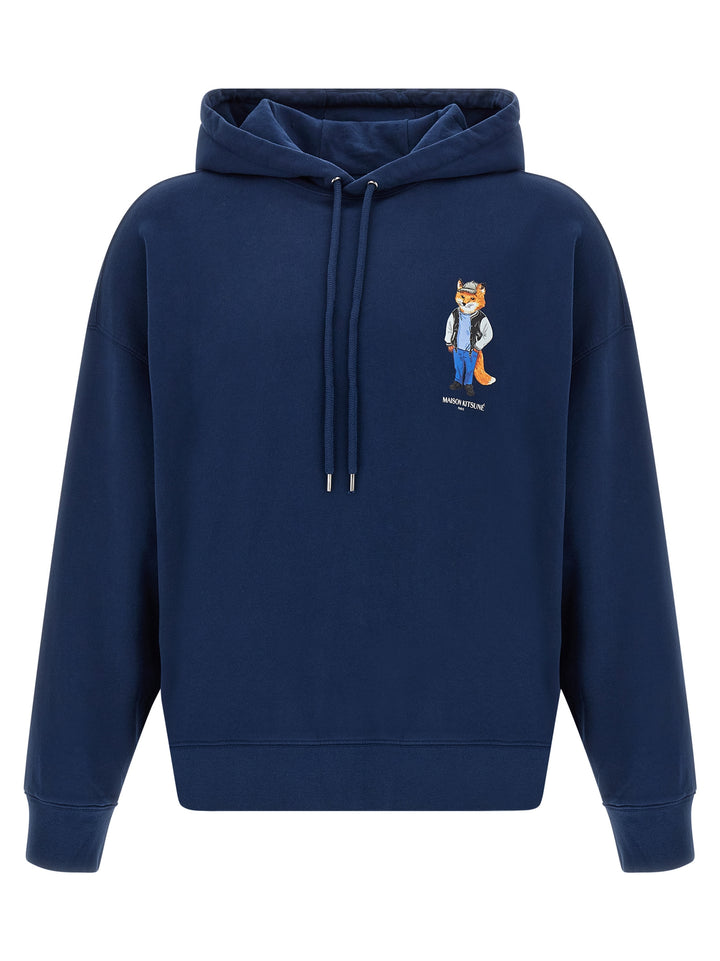 Maison Kitsune Dressed Fox Felpe - Blu | 7b29fcbe34917fed9bb9fe0e12f9aae9f58c024d